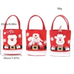 Cute Large Capacity Christmas Decorations Gift Bag Kids Candy Tote Bag - Image 4