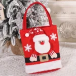 Cute Large Capacity Christmas Decorations Gift Bag Kids Candy Tote Bag - Image 5