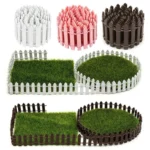 90cm Miniature Wooden Fence DIY Fairy Garden Mini Landscape Ornament - Image 2