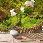 90cm Miniature Wooden Fence DIY Fairy Garden Mini Landscape Ornament - Image 9