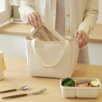 Women Tote Lunch Bag Portable Outdoor Picnic Bento Lunchbox Food Cooler Thermal Bag - Image 2