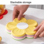 Household Cherry Blossom Silicone Heat Insulating Mat Kitchen High Temperature Resistant Baking Placemat - Image 4