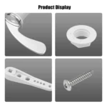 Toilet Flush Handle Replacement Toilet Hand Zinc Alloy Bathroom Accessories - Image 5