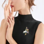 Christmas Brooch Fall Winter Jacket Sweater Pin Ornament Christmas Tree Corsage With Diamonds - Image 6