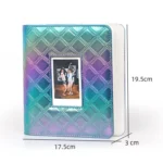 3 Inch 288 Pockets Hollowed Embroidery Line Square Album Celebrity Small Card Photo Large Capacity Card Album - Image 5