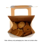 10pcs Christmas Candy Boxes Kraft Paper Christmas House Handbag Candy Boxes - Image 6