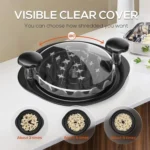Chicken Shredder Machine With Transparent Lid Anti-Slip Meat Shredder Tool - Image 5