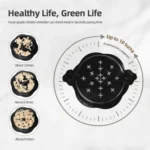 10 Inch Chicken Shredder Machine With Transparent Lid Anti-Slip Meat Shredder Tool - Image 4