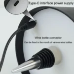 LED Rechargeable Ambient Table Lamp Tri-color Dimmable Wireless Wine Bottle Lamp Bar Light - Image 7