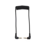 3.5mm Stereo Car Audio Cable PU Gold-plated Elbow Spring Cable