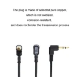 3.5mm Stereo Car Audio Cable PU Gold-plated Elbow Spring Cable - Image 6