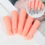 5pcs /Set Nail Art Silicone Fake Fingers Insertable Nail Piece Practice Finger Molds - Image 2