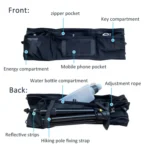 Running Sports Waist Bag Ultra-thin Breathable Belt With Trekking Pole Fixing Strap - Image 3
