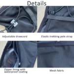 Running Sports Waist Bag Ultra-thin Breathable Belt With Trekking Pole Fixing Strap - Image 5