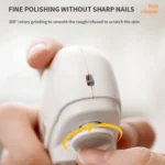 CH-705 2-in-1 Multifunctional Electric Nail Grinder with Light Children Anti-pinch Nail Clippers - Image 3