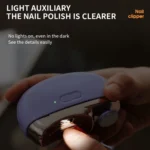 CH-705 2-in-1 Multifunctional Electric Nail Grinder with Light Children Anti-pinch Nail Clippers - Image 8