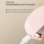 CH-705 2-in-1 Multifunctional Electric Nail Grinder with Light Children Anti-pinch Nail Clippers - Image 10