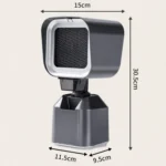 Desktop Range Hood Barbecue Small Movable Liftable Extractor Hood 2 Wind Speeds Adjust - Image 12