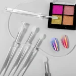 Nail Art Silicone Applicator Sticks Multi-Purpose Dabbing Powder Glitter Eyeshadow Brush Applying Manicure Tool - Image 9