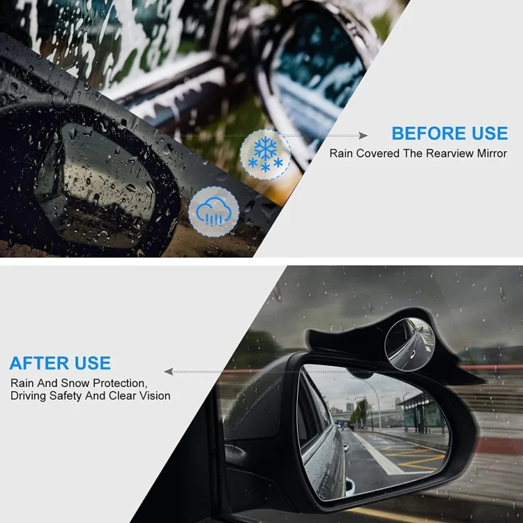 TBD06053030_B5.webp 1pair Car Rearview Mirror Rain Eyebrow Blind Spot Reversing Round Mirror - Image 6