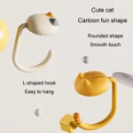 Removable Deskside Hanger Hook No-Punch Student Schoolbag Hook - Image 4