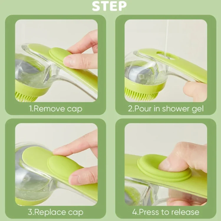 TBD06053114_B11.webp Long Handle Pet Bathing Brush Silicone Dogs Cats Cleaning Massage Brush Grooming Comb - Image 12