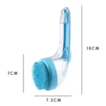 Long Handle Pet Bathing Brush Silicone Dogs Cats Cleaning Massage Brush Grooming Comb - Image 3