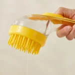Long Handle Pet Bathing Brush Silicone Dogs Cats Cleaning Massage Brush Grooming Comb - Image 5