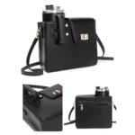 Women PU Leather Shoulder Bag Beverage Bottle Water Cup Bag For Stanley / Owala / Gatorade / Hydro Flask and Most Other Bottles - Image 4