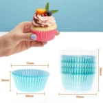 100pcs /Box Baking Utensils Cake Paper Cups Muffins Paper Cupcake Wrappers Oil-proof Chocolate Cake Tray - Image 3