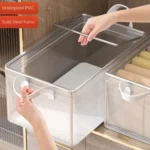 Transparent Steel Frame Clothes Storage Bag with Handle Foldable Wardrobe Organizer - Image 3