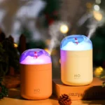 500ml Snowman Humidifier USB Desktop Large Capacity Colorful Ambient Light Air Humidifier - Image 2