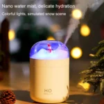 500ml Snowman Humidifier USB Desktop Large Capacity Colorful Ambient Light Air Humidifier - Image 8