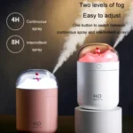 500ml Snowman Humidifier USB Desktop Large Capacity Colorful Ambient Light Air Humidifier - Image 9