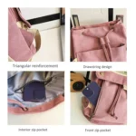 Travel Canvas Backpack Large Capacity School Bags for Teenage Girls and Boys - Image 6