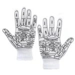 English Hand Massage Gloves Acupuncture Point Palm Reflex Zone Meridian Physical Therapy Gloves
