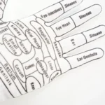 English Hand Massage Gloves Acupuncture Point Palm Reflex Zone Meridian Physical Therapy Gloves - Image 6