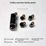 3 In 1 Automatic Wireless Italian Capsule Coffee Machine Portable Rechargeable Heating Coffee Maker - Image 11