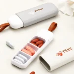 Portable Mini 3 Grids Pill Box Travel Sealed Moisture-proof Medicine Dispenser Pill Storage Box - Image 2