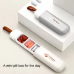 Portable Mini 3 Grids Pill Box Travel Sealed Moisture-proof Medicine Dispenser Pill Storage Box - Image 5
