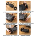 Adjustable Rocking Footrest Home Office Massage Foot Pedal - Image 5
