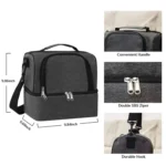 Double-Layer Outdoor Fresh Cooler Bag Mommy Bottle Bag Portable Lunch Insulated Bag - Image 3