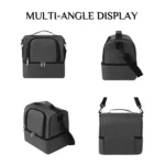 Double-Layer Outdoor Fresh Cooler Bag Mommy Bottle Bag Portable Lunch Insulated Bag - Image 4