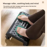 Massage Footrest Foot Rest for Under Desk with 360 Degree Swivel Casters - Image 4