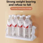 2pcs Small Person Shape Simple Wall Mounted Suction Cup Shelf Bathroom Cosmetic Storage - Image 6