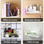 2pcs Small Person Shape Simple Wall Mounted Suction Cup Shelf Bathroom Cosmetic Storage - Image 7