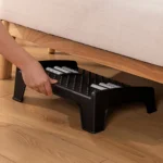 Double-row Roller Massage Foot Pedal Footrest Under the Table - Image 7