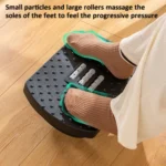 Mini Semicircular 180 Degree Swing Footstool Massage Footrest With Handle - Image 3