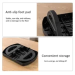 Mini Semicircular 180 Degree Swing Footstool Massage Footrest With Handle - Image 6