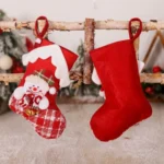 House-shaped Christmas Stockings Gift bag Christmas Eve Decoration Candy Stockings - Image 4